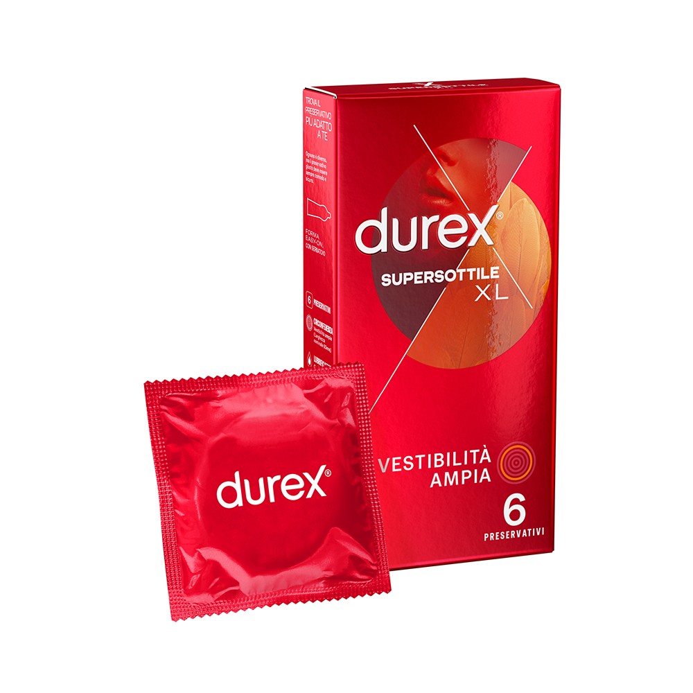 Durex Supersottile XL Vestibilit Ampia 6 pezzi