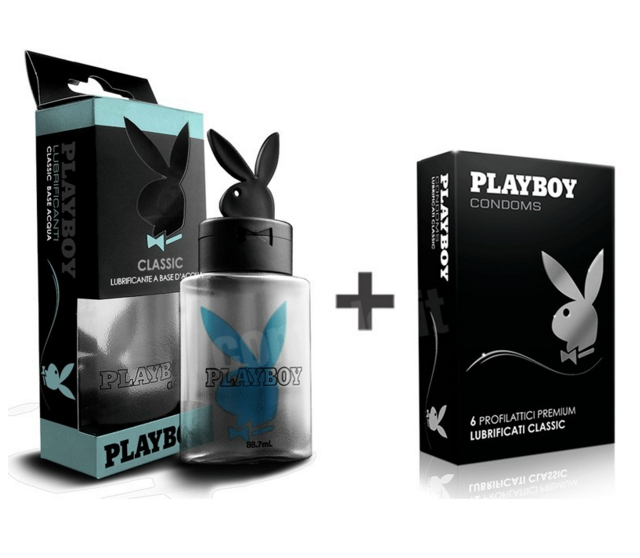 combo playboy classic lubrificante e rpeservativi